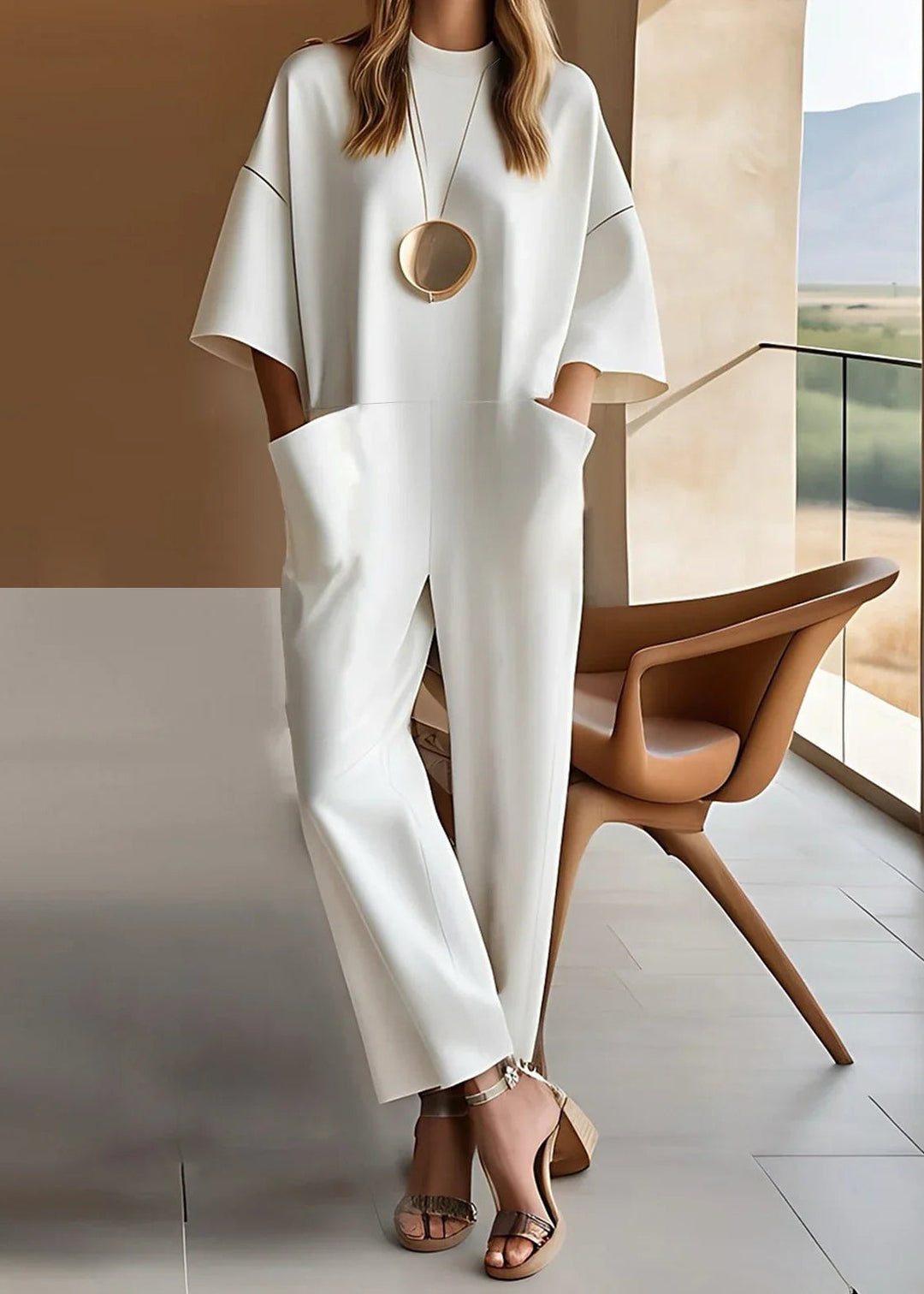 Emmy™ Elegant Short-Sleeve Jumpsuit