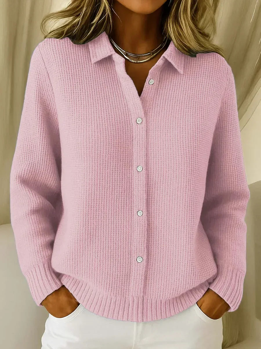 Katrina – Textured Knit Button Cardigan