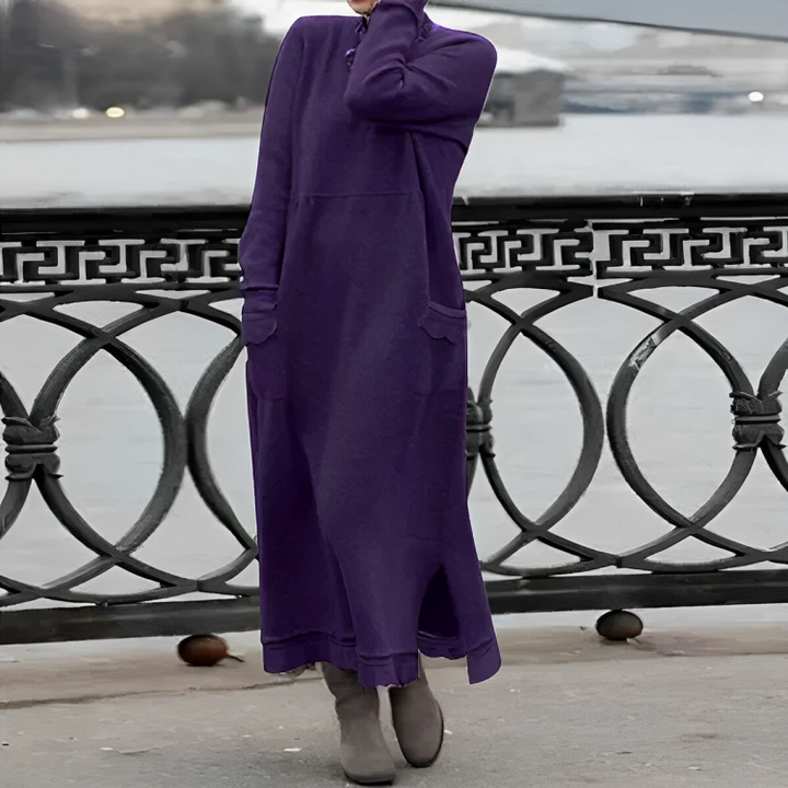 comfortable winter dress NEW 100% Wool Dress / Unique Dress / Reversible Dress / Women Tunic / Comfortable Cardigans / Long Jacket / Dress for Autumn Winter Spring