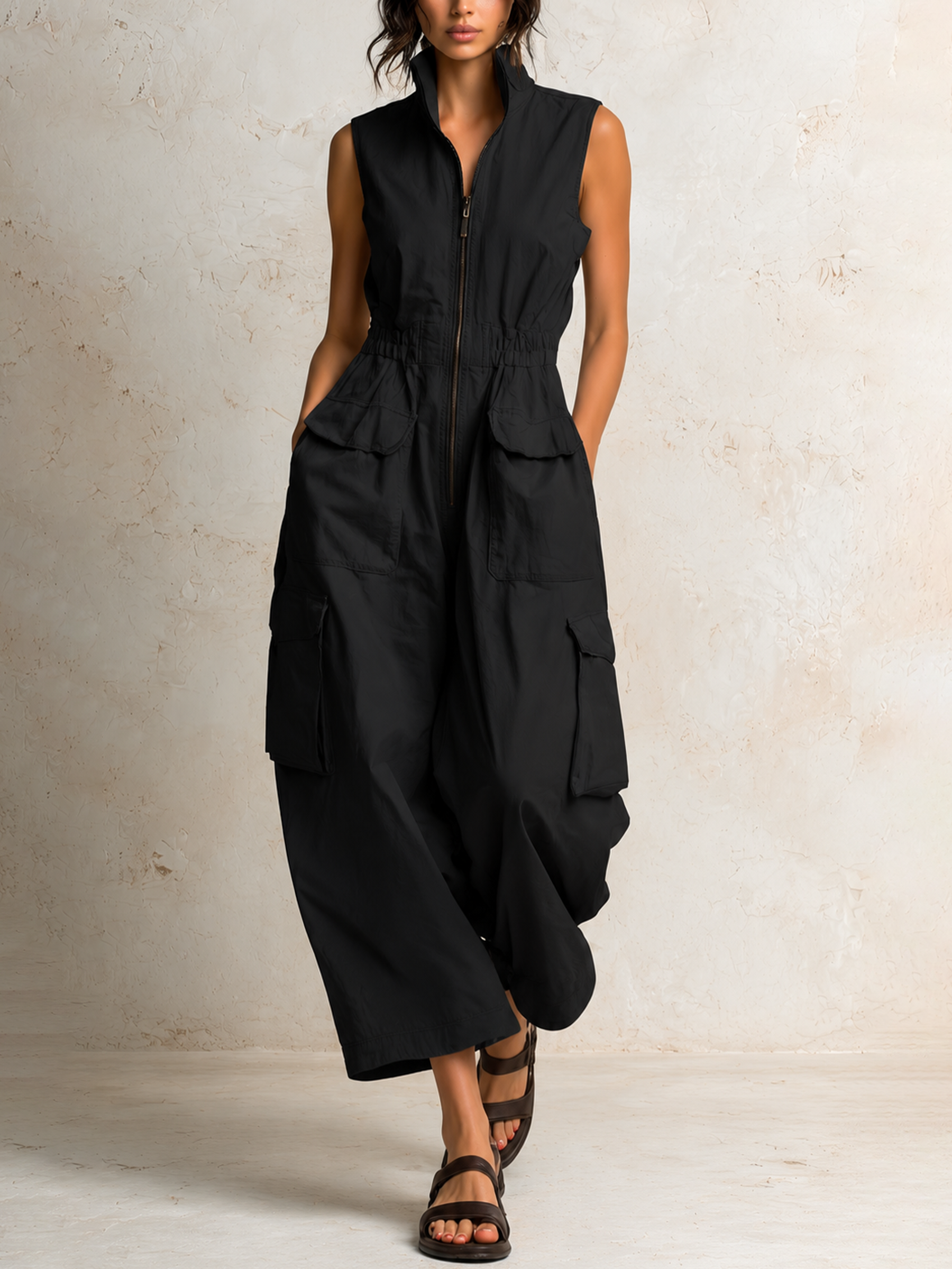 Ursula Utility Cargo Jumpsuit