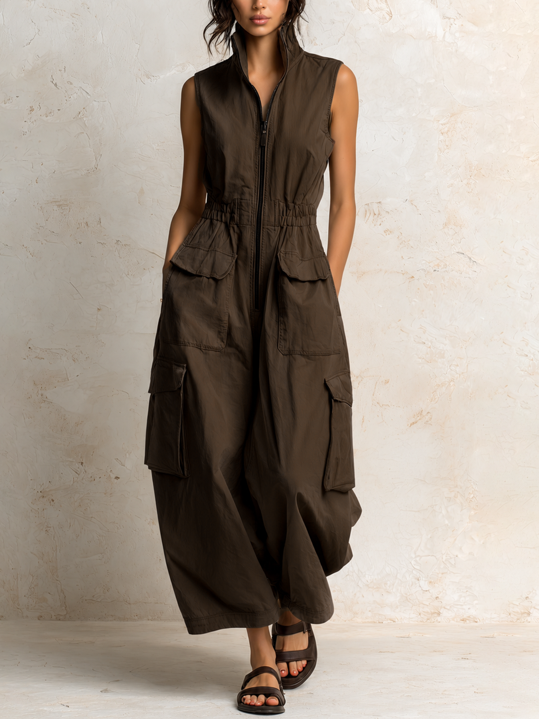Ursula Utility Cargo Jumpsuit