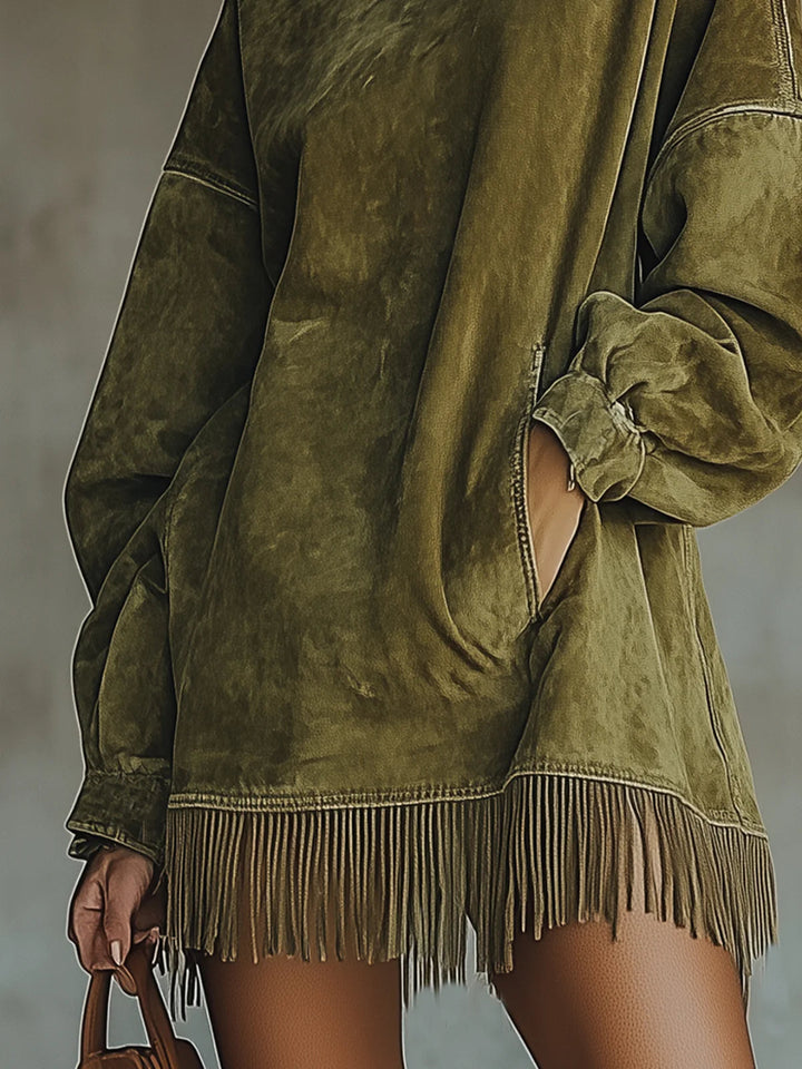 Sheri | Cozy Fringe Dress