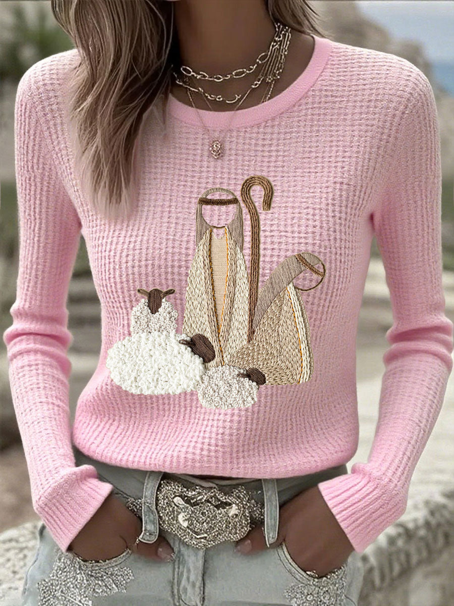 Women's Christmas Jesus Nativity Tops